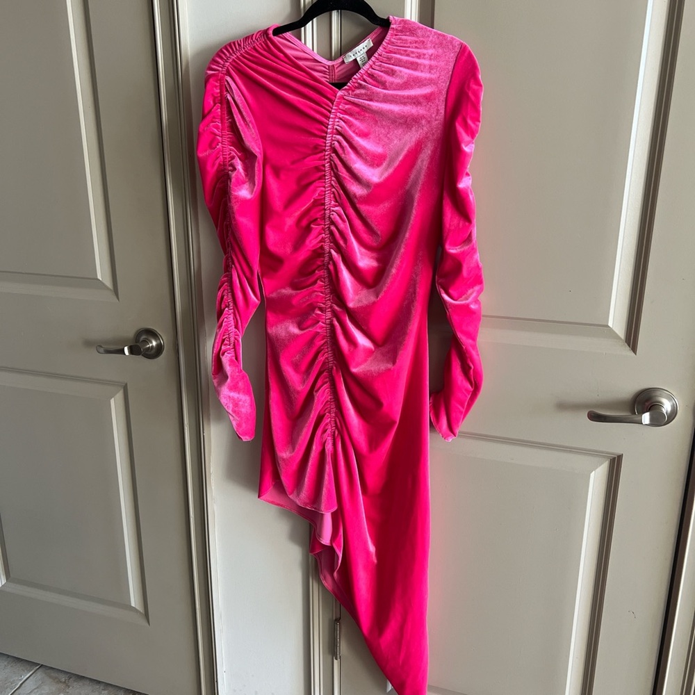 Top Shop Elegant Pink Ruched Dress